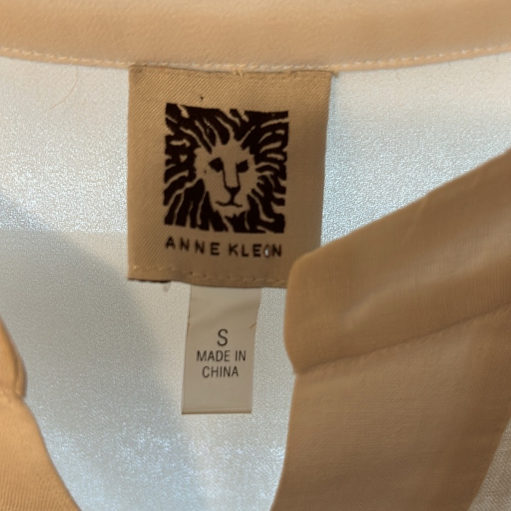 Anne Klein High Low Long Tunic Linen/Cotton Blend Oversized Small - Picture 3 of 9